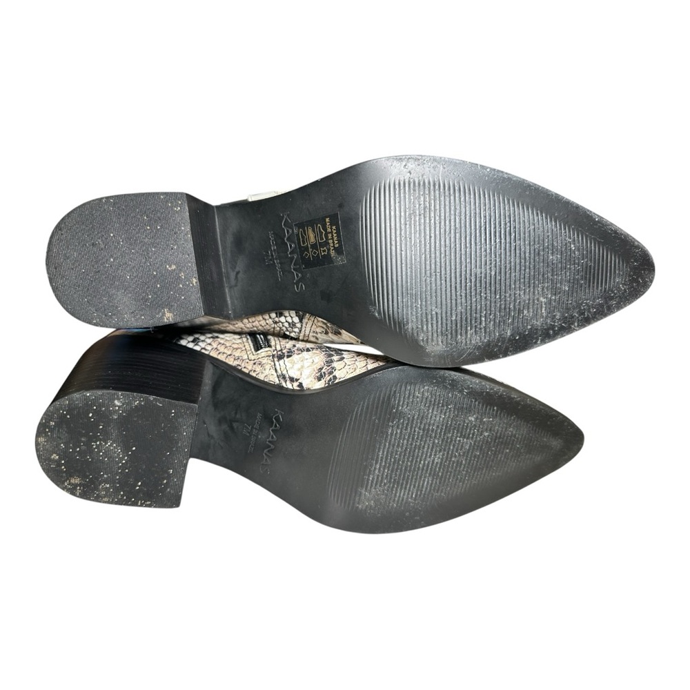 Kaanas Snakeskin Pattern Ankle Boots - Picture 8 of 9